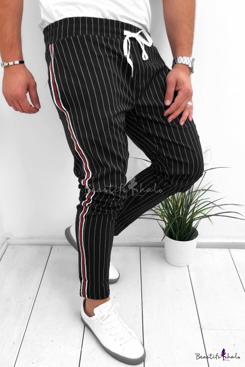 pinstripe sweatpants