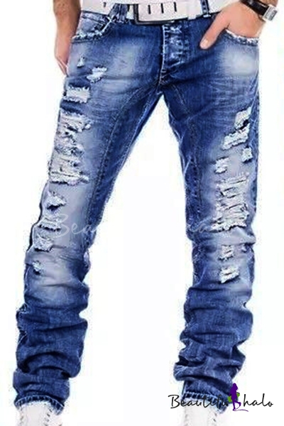 blue relaxed fit jeans