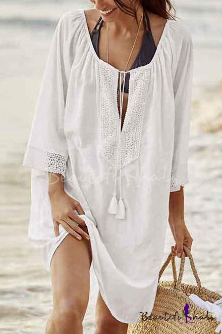 midi length swim cover up