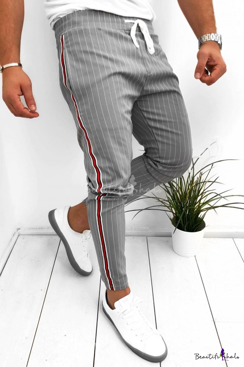 pinstripe sweatpants