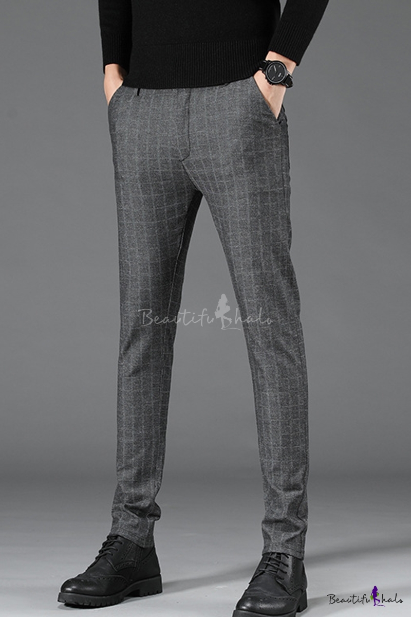 mens patterned suit pants