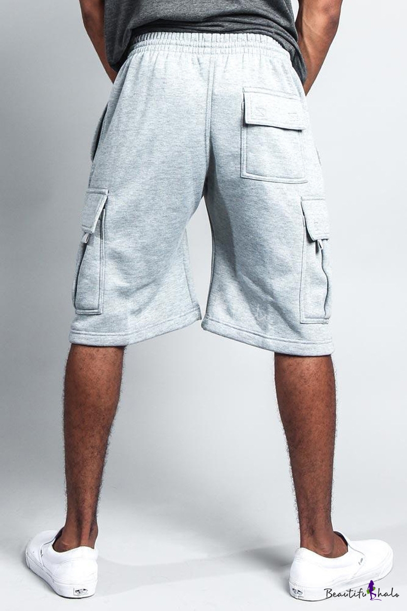 mens cargo sweat shorts