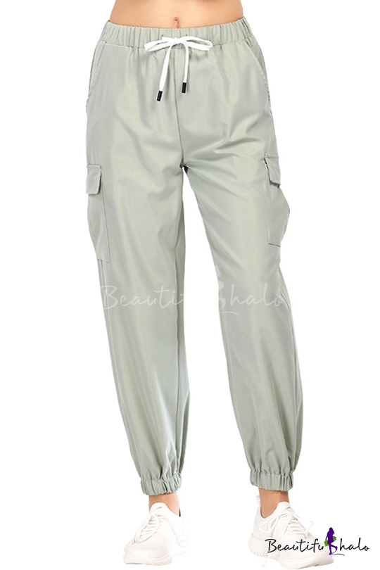 womens cargo pants with side pockets