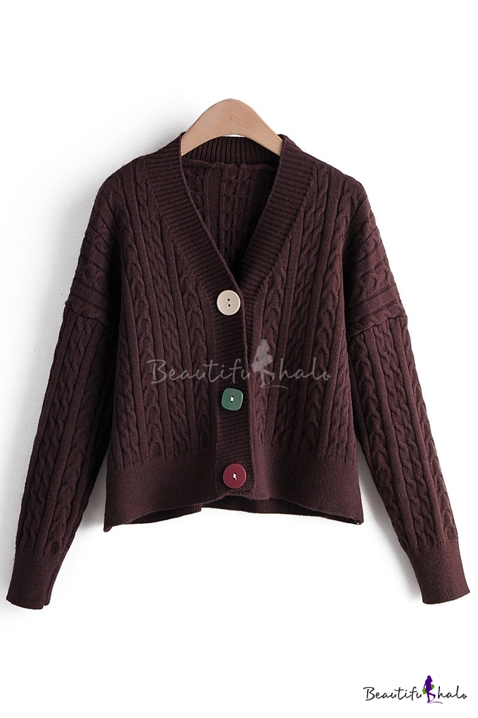 open button cardigan