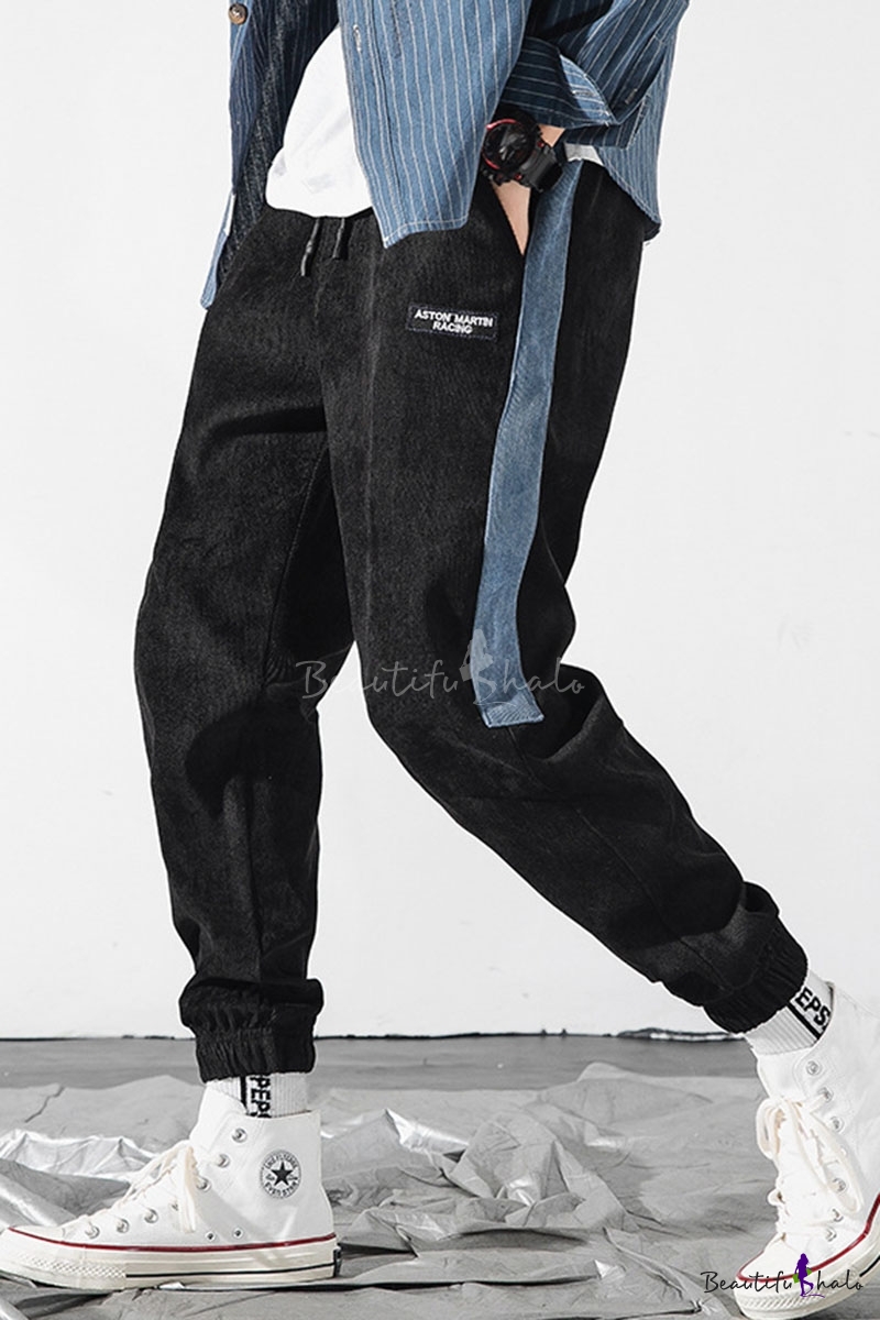 corduroy tapered pants