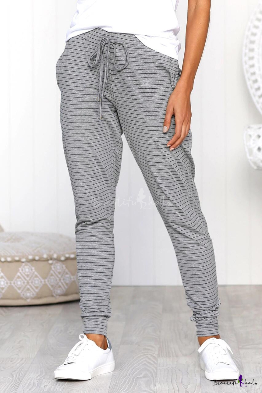 womens grey slim fit trousers