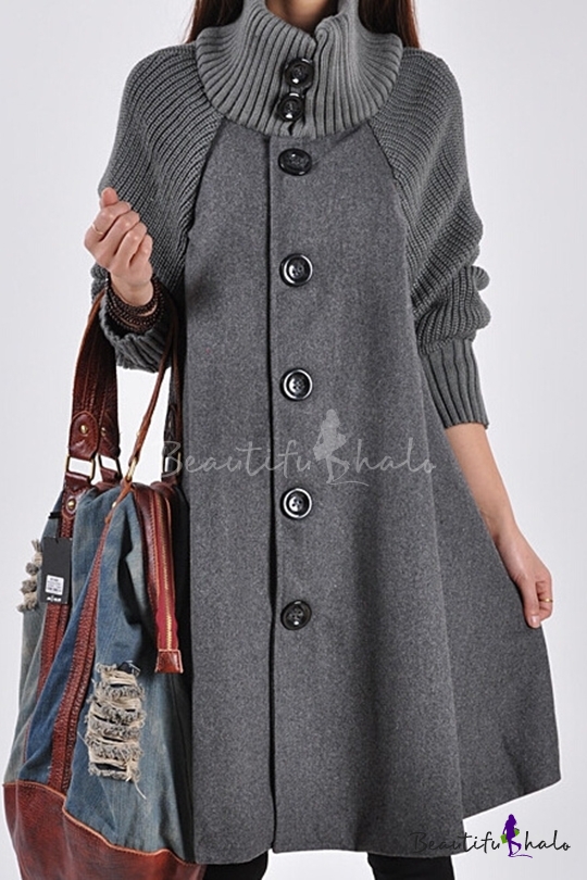 high collar winter coat womens