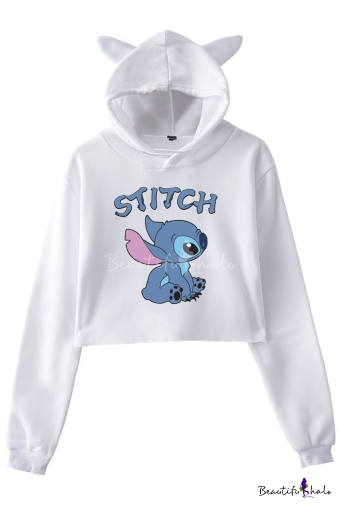 stitch hoodie with ears