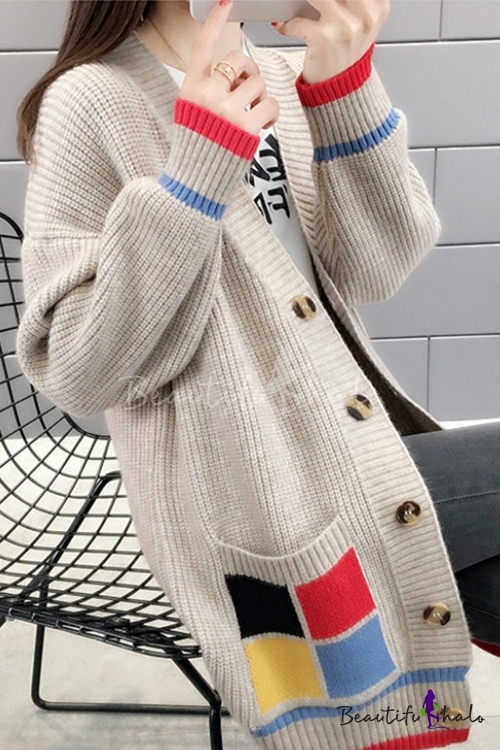 plaid button front cardigan