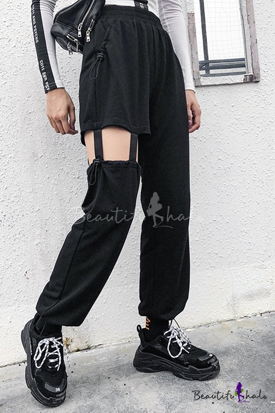 cut out sweatpants