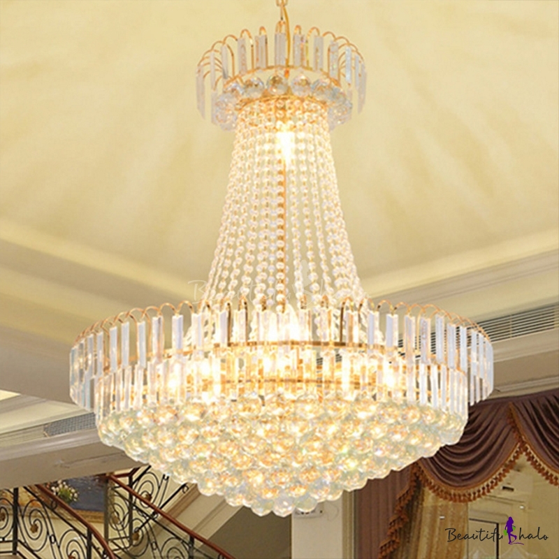 Modern Crystal Pendant Chandelier Crystal Ball Hanging Light Fixtures ...