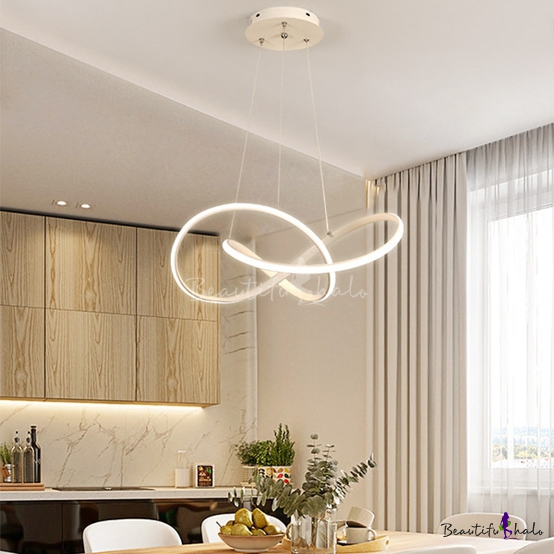 modern spiral led ceiling light
