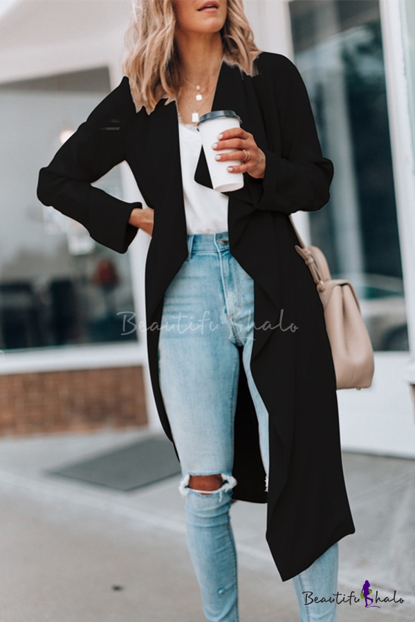 long sleeve duster cardigan