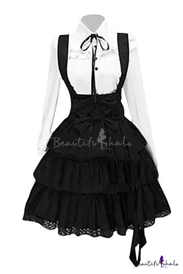 black single piece dress