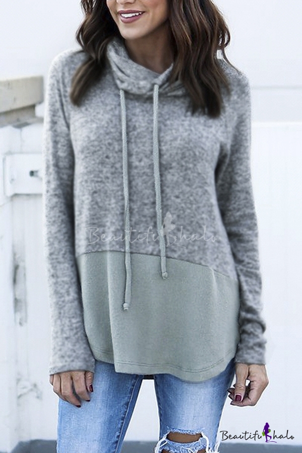 oversized cowl neck sweatshirt