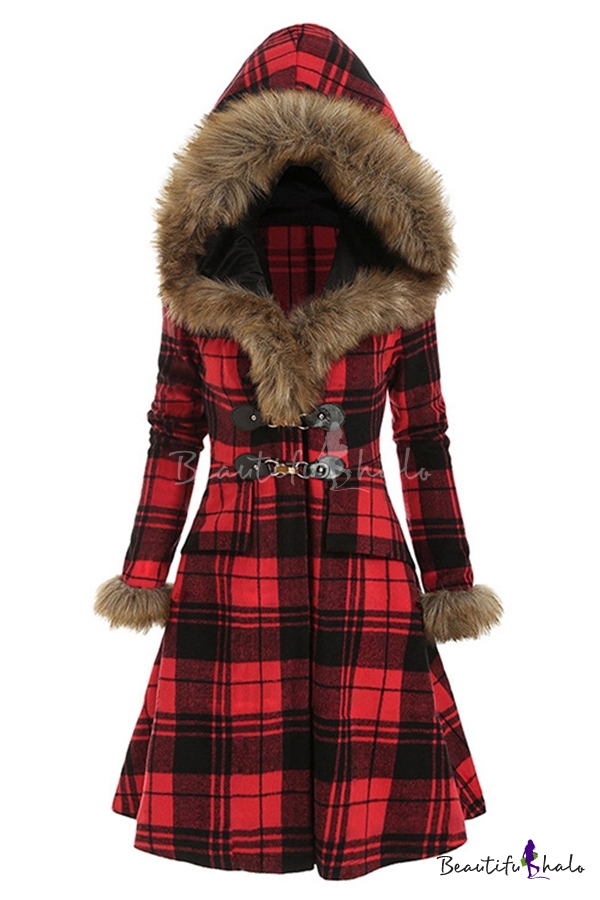 LEXUPE Women Autumn Winter Warm Comfortable Coat Casual Fashion Jacket Curved Hem Longline Faux Fur Sherpa Fleece Hoodie Coat