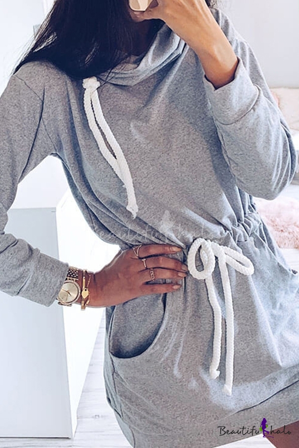 plain sweatshirt dress