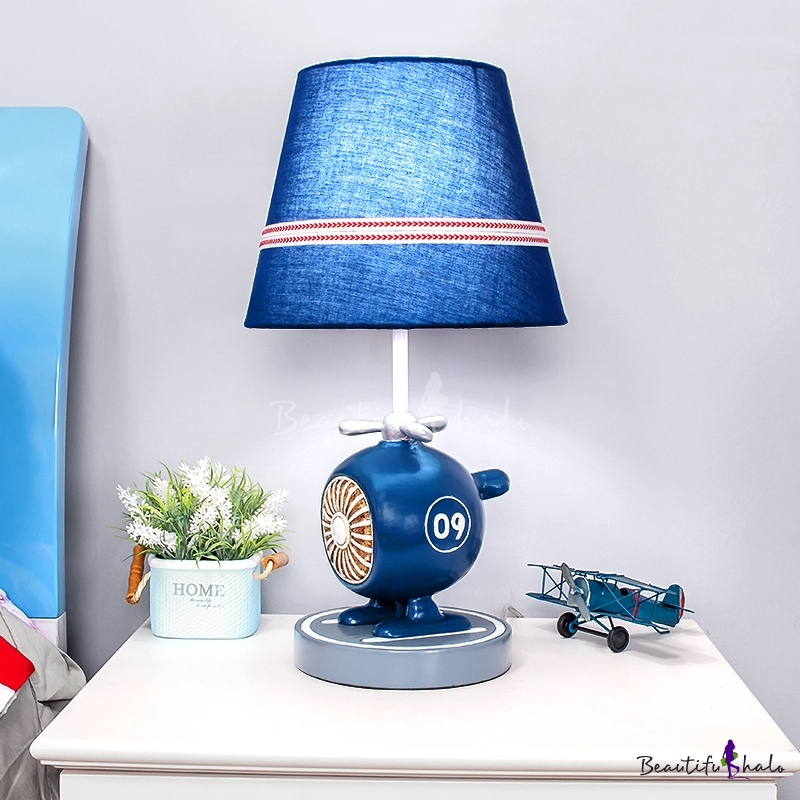 blue nightstand lamps