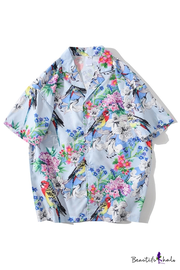 flower printed half shirts