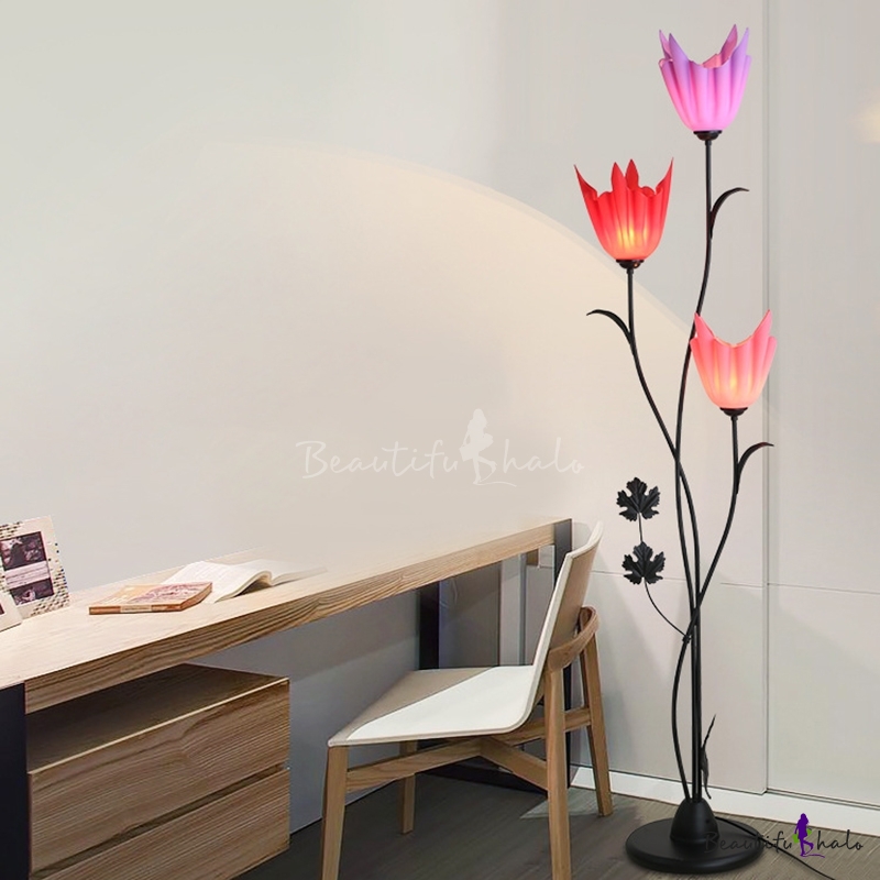 Fl Branch Floor Lamp Modernist, Pink Flower Floor Lamp