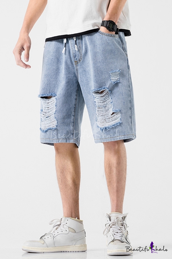 mens jean shorts on sale