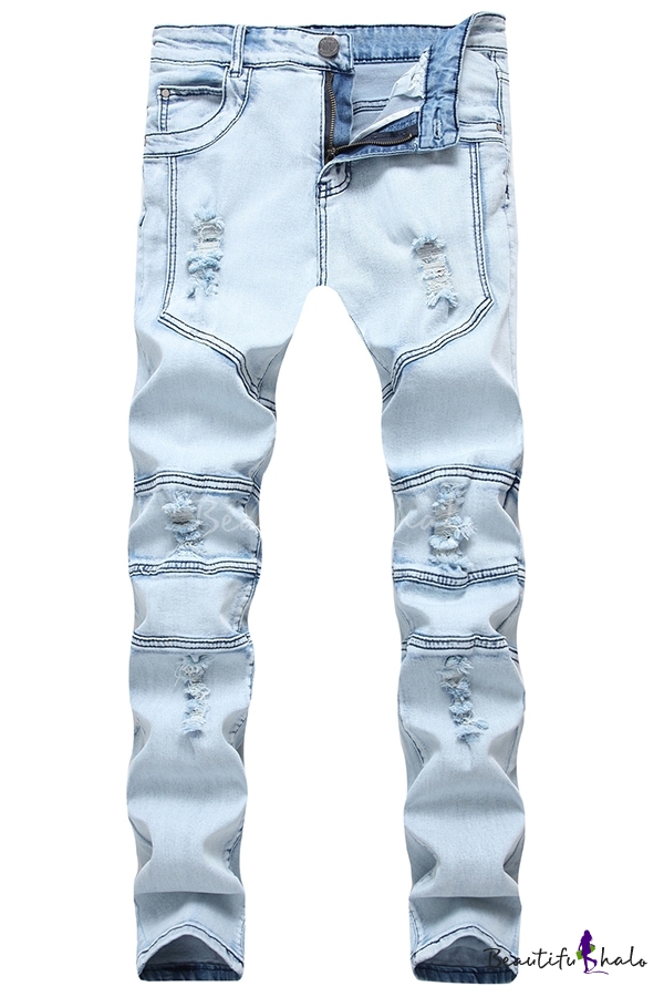 Light Blue Ripped Jeans For Men – Best Images Limegroup.org