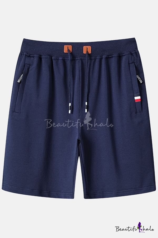 mens sweat shorts with zip pockets