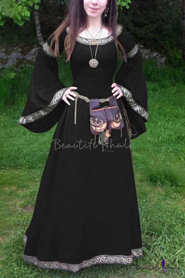a line bell sleeve dress