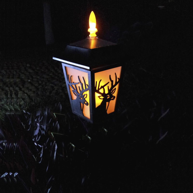 

Rustic Style 22'' H Solar Powered Dusk to Dawn 3 LEDs Pathway Garden