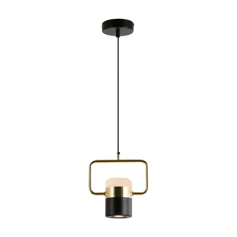 Gold Cylinder Suspended Ceiling Light Designers Style Adjustable