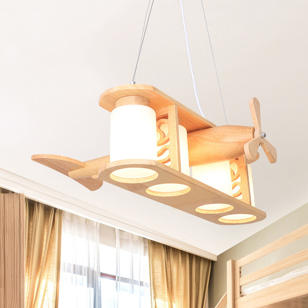 Elk Lighting Wooden Prop Plane Pendant Light Ceiling Lamps for Kid’s Room 