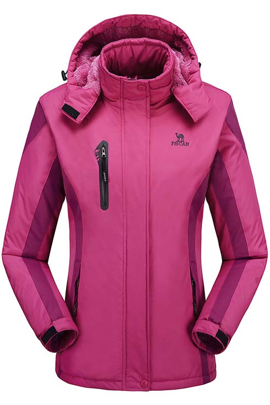 

Womens Waterproof Windproof Snow Fleece Jacket Ski Outdoorwear, Red