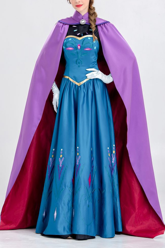 princess dress with cape