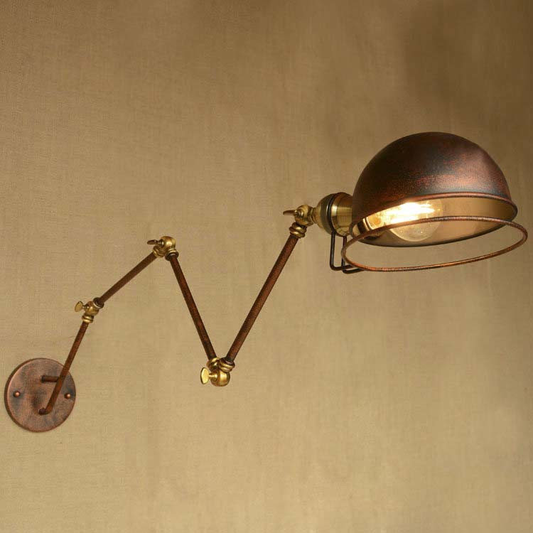 

Antique Copper 1 Light Single Light Indoor Adjustable Hallway Wall