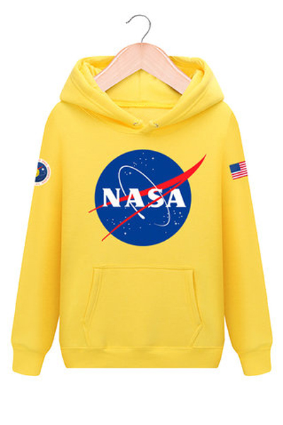 yellow nasa sweatshirt