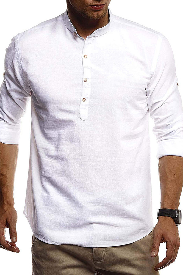half button down shirt