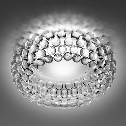 

Round Clear Acrylic Designer Flush Mount Ceiling Light with Stunning