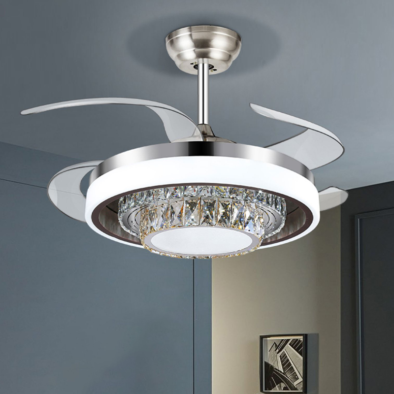 Modern Circular Ceiling Fan Light Cut, Modern Ceiling Light With Fan