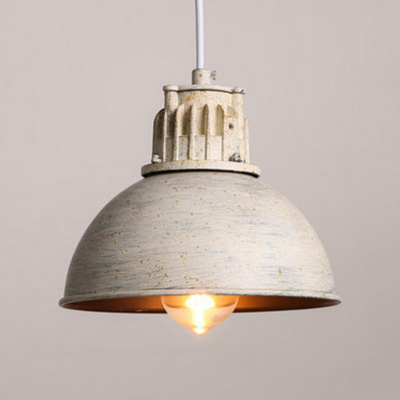 

Mottled Rust Single Light Mini Pendant Light in Bowl Shape