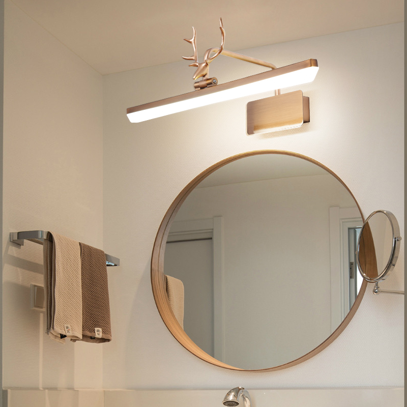 Acrylic Linear Wall Light With Antler Led Adjustable Vanity Light