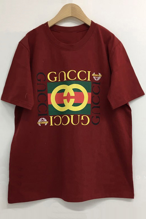 

Color Block Short Sleeve Round Neck Graphic Tee, Burgundy