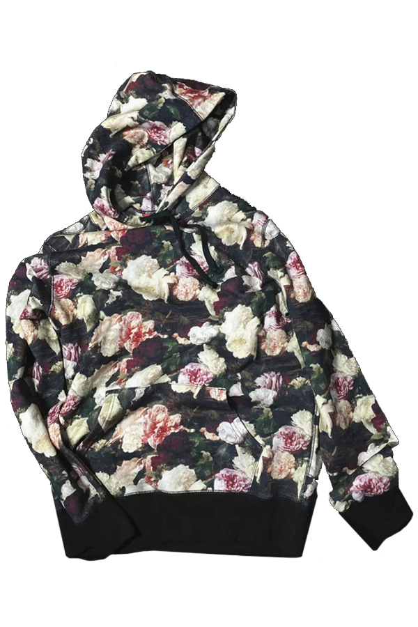 floral print hoodie