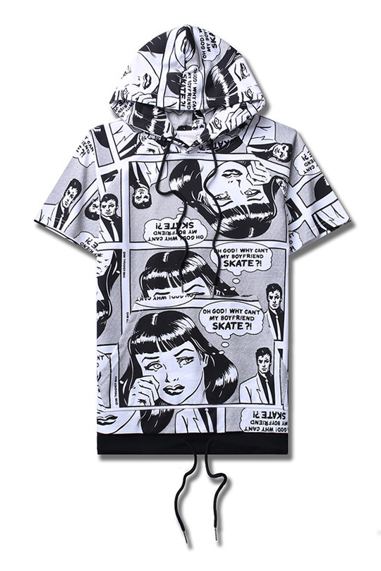 comic print shirt