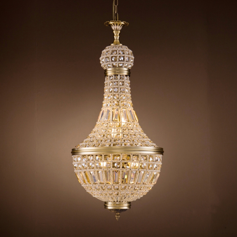 Baroque Empire Chandelier Crystal, Baroque Crystal Chandelier Ceiling Light Clear Blue