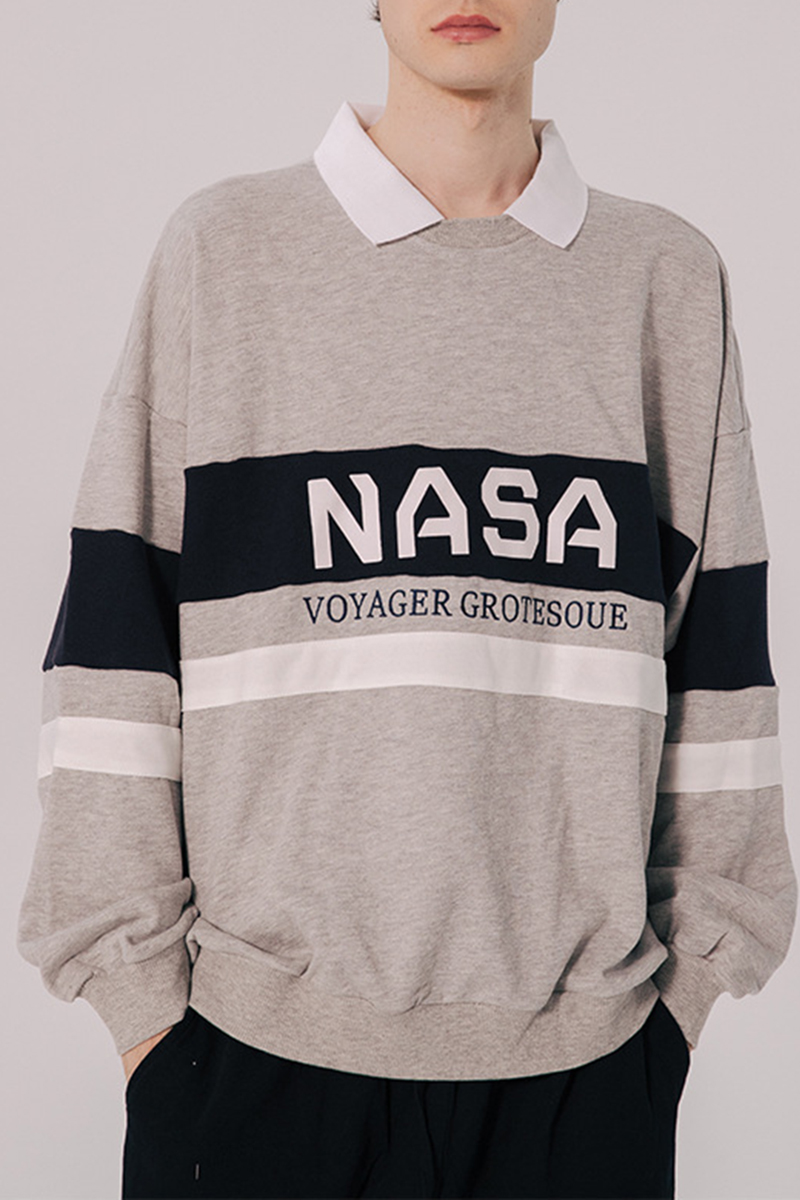 nasa color block sweater