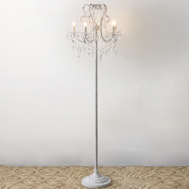 Victorian Candle Chandelier Floor Lamp, How To Make A Floor Lamp Chandelier