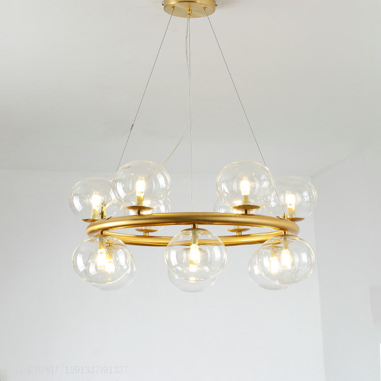 contemporary gold chandelier