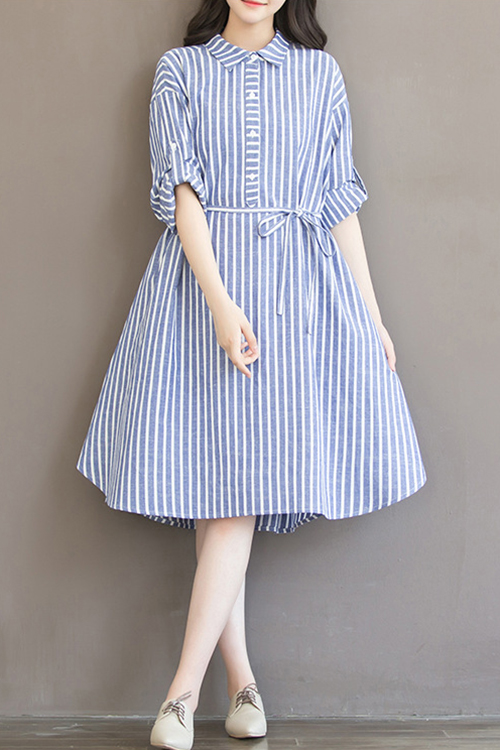 button down midi dress pattern