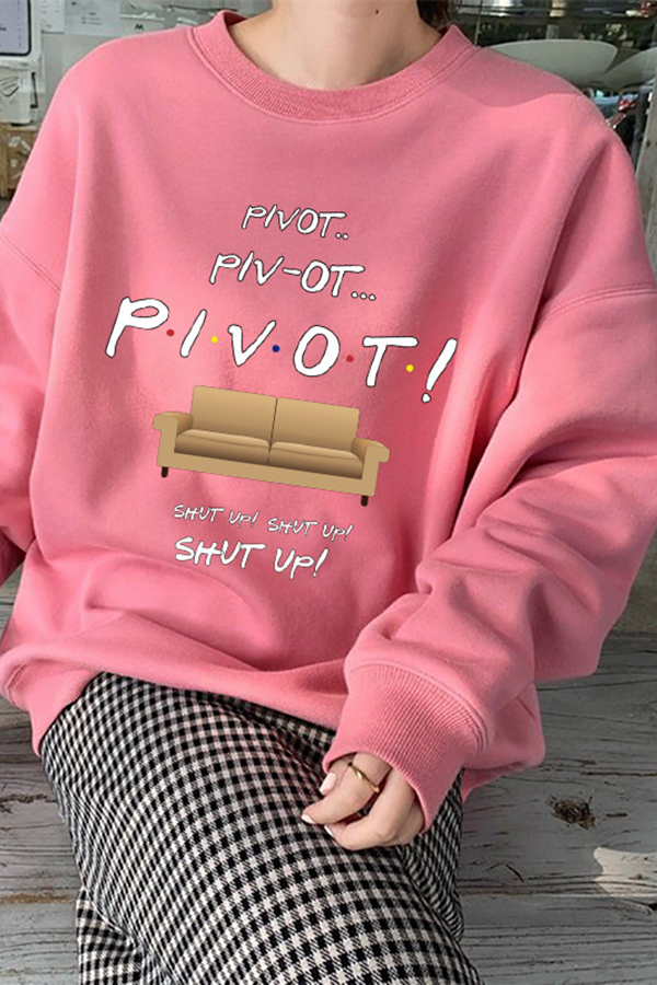 pink friends sweatshirt