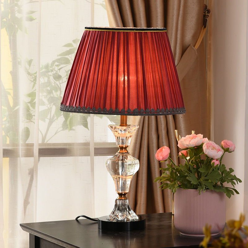 red bedroom lamps